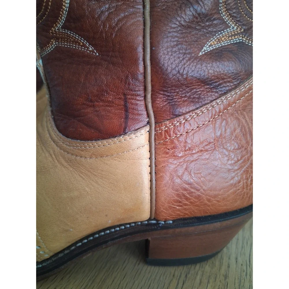 Boulet Canada Mens size‎ 9 Western Leather Cowboy Country Farm Barn Rodeo Boots